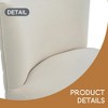 27inch-counterstool, modern design with a smooth, light - colored fabric and circular footrest with a gold - Leovsnove - 4 of 4