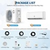 12000 BTU Wifi Mini Split AC, 21 SEER2 208-230V Inverter Ductless Wall AC w/WiFi & Alexa Compatible - 3 of 4