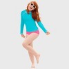 City Threads Girls UPF 50+ Long Sleeve Rashguard - USA-Made - 2 of 4