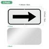 Unique Bargains Aluminum Reflective Outdoor Lawn Arrow Sign 1 Pc - 3 of 4
