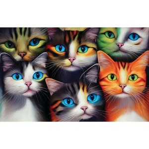 Sunsout Six Cats the Cat Lady Fantasy 550 pc Jigsaw Puzzle 71304 - 1 of 4