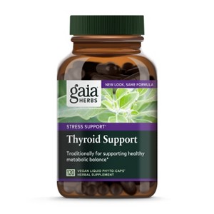 Gaia Herbs Thyroid Support - Made with Ashwagandha, Kelp, Brown Seaweed, and Schisandra - 1 of 4