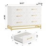 Dresser for Bedroom with 6 Drawer Double Dressers, Modern Wooden Dresser Chest - 2 of 4