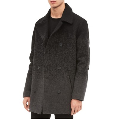 Calvin Klein Mens Ombre Pea Coat