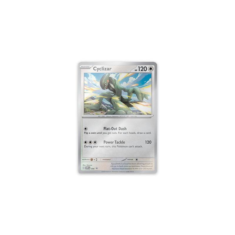 Pok&#233;mon Trading Card Game: Scarlet &#38; Violet&#8212; Temporal Forces Three-Booster Blister Cyclizar, 3 of 4