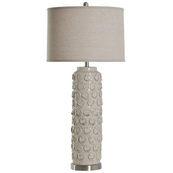 Ceramic Table Lamp Off-White - StyleCraft