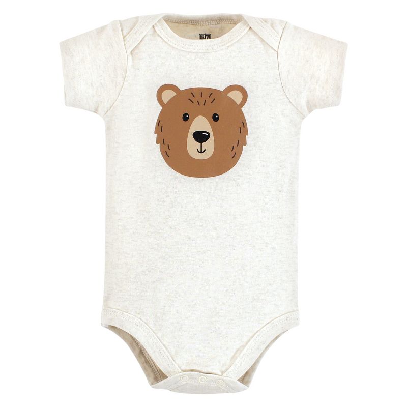 Hudson Baby Cotton Bodysuits, Brown Bear, 5 of 10