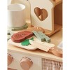 ROBOTIME Play Food And Toy Kitchens Wooden Play Food Kitchen Set, Toddler Cutting Practice Pretend Cooking Gift, Multicolored, 7.09"*8.86"*8.86" - 3 of 4