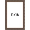 PosterPalooza | Elegant Brown Picture Frame - UV Acrylic, Foam Board Backing, Hanging Hardware - 2 of 4
