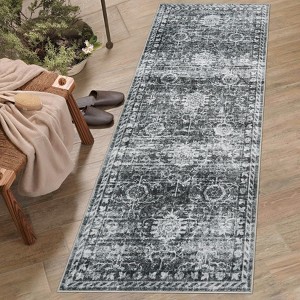 COZONY Washable Hallway Runner Rug – Non-Slip Vintage Carpet for Kitchen, Bathroom, Laundry & Entryway - 1 of 4