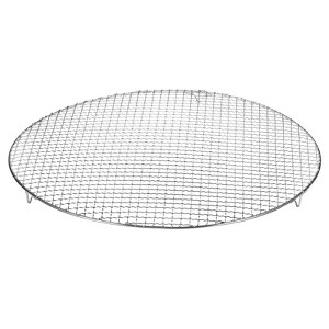 Unique Bargains Stainless Steel Round Cross Wire Barbecue Grill with Legs - 1 of 4