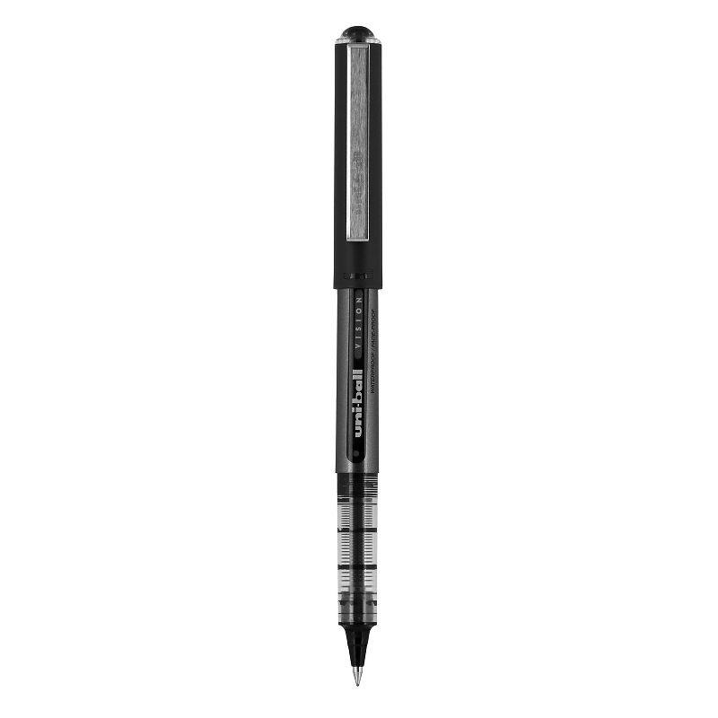 Uni Vision Rollerball Pen Micro Point Black Ink Dozen (60106), 2 of 10
