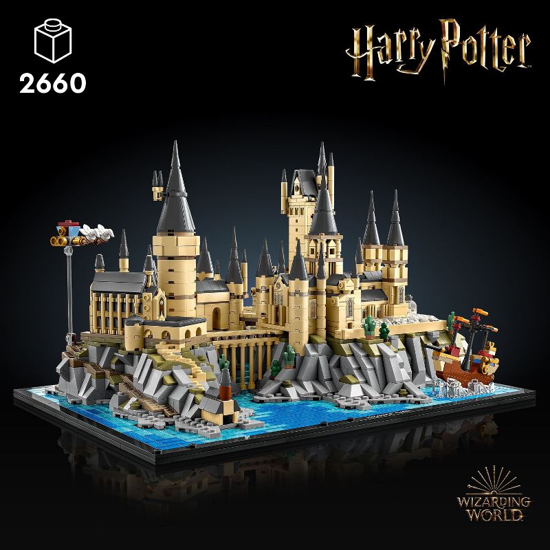LEGO Harry Potter Hogwarts Castle and Grounds Wizarding Building Set 76419, 3 of 10