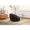 NicBex Classic Faux Fur Bean Bag Chair, Durable Ergonomic Lazy Sofa Chair for Reading and Resting in Bedroom, Dark Gray - 3 of 4