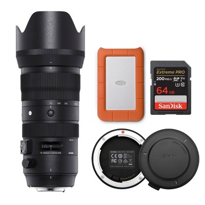 Sigma 70-200mm f/2.8 DG OS HSM Sport Lens for Nikon with 1TB  Hard Drive Bundle
