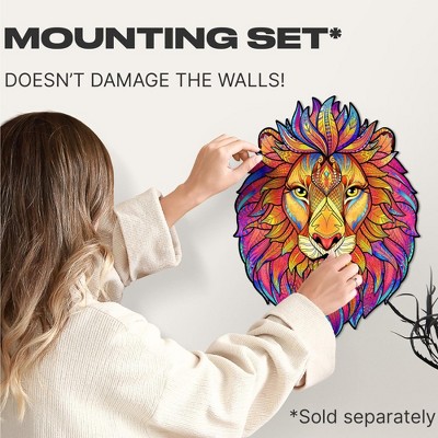 Mysterious Lion 106 Piece Multicolor Wooden Jigsaw Puzzle
