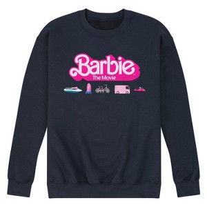 Men's - Barbie - Barbie Transportaion Vehicles Graphic Fleece Sweatshirt - 1 of 4