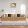 KTMBDW Boneless Couch with Chaise, Comfy Cloud Modular Sofa Teddy Foam Sectional Couches for Living Room, No Assembly Required - 2 of 4