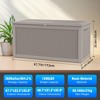 Infurnic Deck Boxes, Outdoor Patio Storage Box with Large Storage Capacity for Storage Patio Furniture Garden Tools, Brown, 67.7"*32.2"*33.6" - 4 of 4