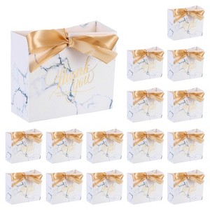 Unique Bargains Kraft Paper Elegant Design Wide Application Gift Bags with Ribbons 36 Pcs - 1 of 3
