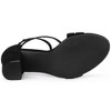 Allegra K Women's Crisscross Ankle Strap Chunky Heel Sandals - 3 of 4