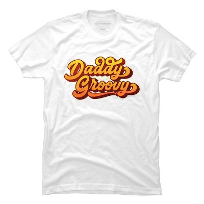 Men's Design By Humans Retro Vintage Daddys Groovy By AmberDawn888 T-Shirt