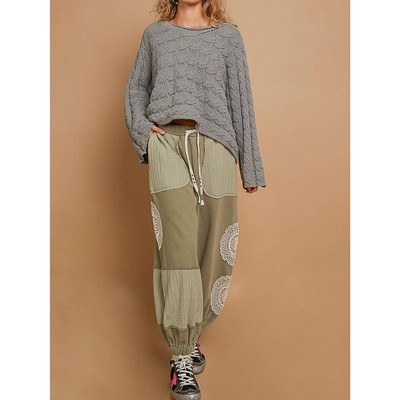 Women's Cropped Chenille Sweater - POL