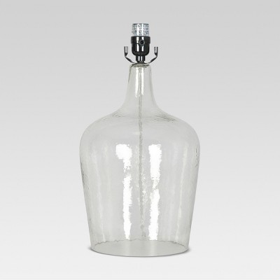 Artisan Glass Jug Large Lamp Base Clear 