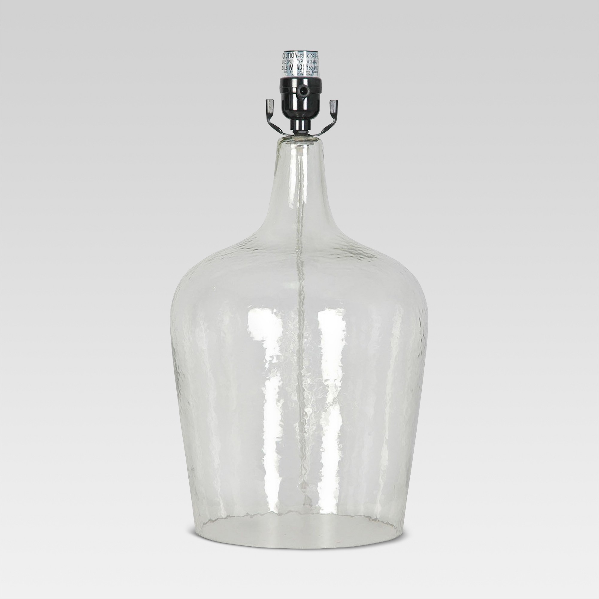 Artisan Glass Jug Large Lamp Base Clear Includes Energy Efficient Light Bulb - Threshold , Size: Lamp with Energy Efficient Light Bulb