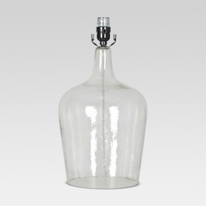Artisan Glass Jug Large Lamp Base Clear Includes Energy Efficient Light Bulb - Threshold , Size: Lamp with Energy Efficient Light Bulb