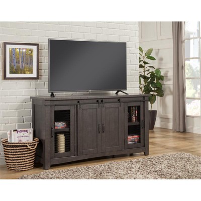 Sierra 65" Solid Wood TV Stand Gray Finish - Martin Svensson Home