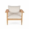 Christopher Knight Home Kari Patio Acacia Wood Slatted Club Chair with Water-Resistant Cushions, Beige/Light Teak - 4 of 4