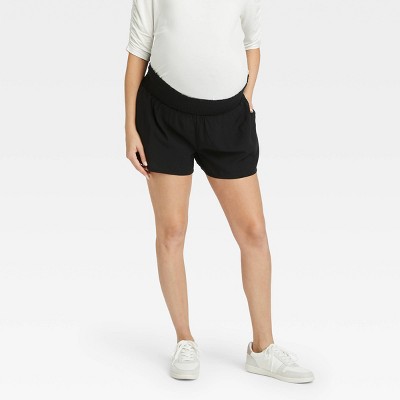 The Nines by HATCH™ Smocked Waistband Modal Maternity Shorts
