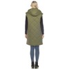 Women's Diamond Quilted Hooded Puffer Vest - White Mark - 3 of 4