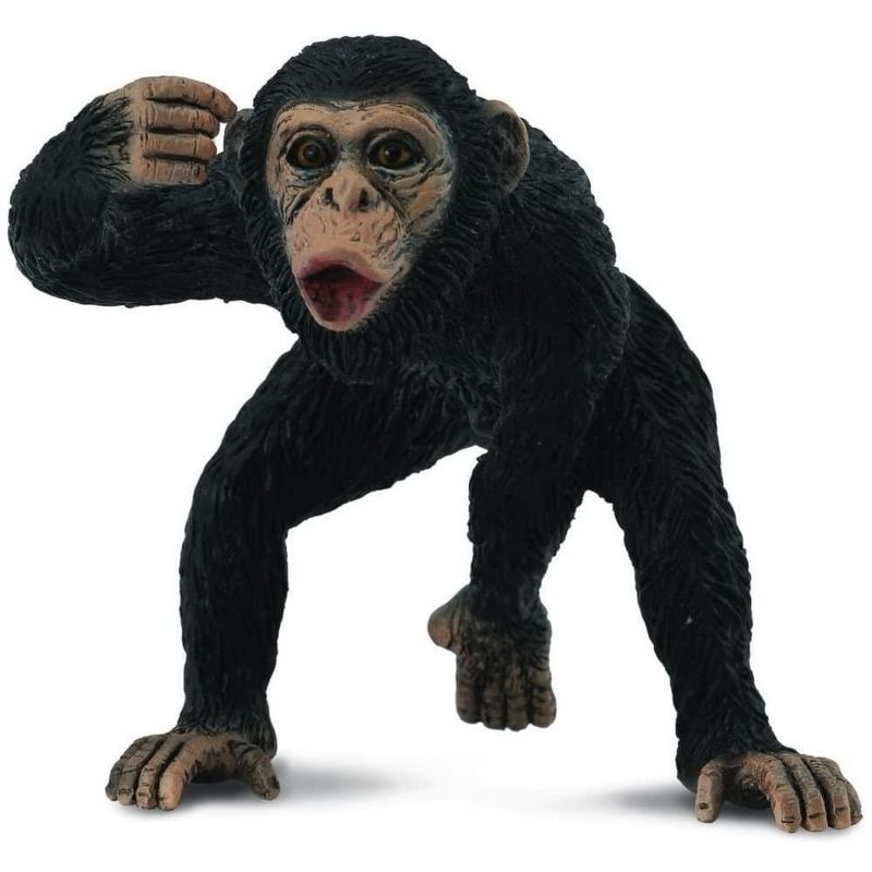Breyer Animal Creations CollectA Wildlife Collection Miniature Figure | Chimpanzee Male, 1 of 2