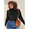 VENUS Womens Turtleneck Long Sleeve Top - 4 of 4
