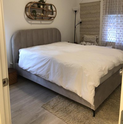 Cara Velvet Upholstered Bed - Room & Joy : Target