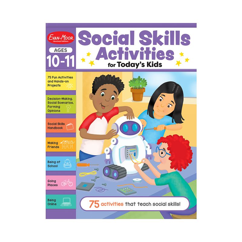 Social Skills Activities for Today's Kids, Ages 10 - 11 Workbook - by  Evan-Moor Educational Publishers (Paperback), 1 of 2