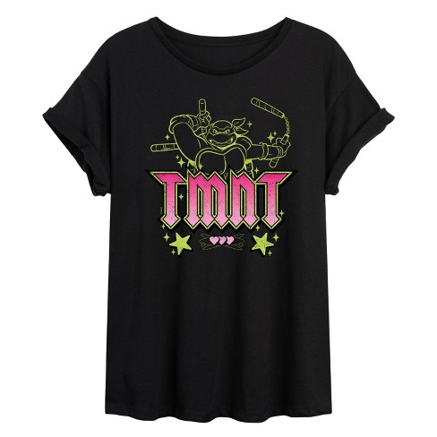 Women's - Teenage Mutant Ninja Turtles - Y2k Oversized Graphic T-Shirt - image 1 of 4