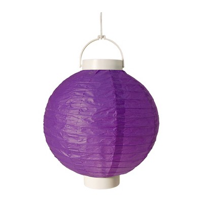 12' Magenta Battery Operated LED Paper Lanterns