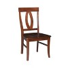 International Concepts Set of 2 Cosmo Verona Splat Back Chairs Espresso: Hardwood Frame, 250lb Capacity - 4 of 4