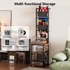 MOEPISY Record Player Stand with Power Outlet, 6 Tier Vinyl Record Display Shelf,  with album storage up to 200 Albums - 2 of 4