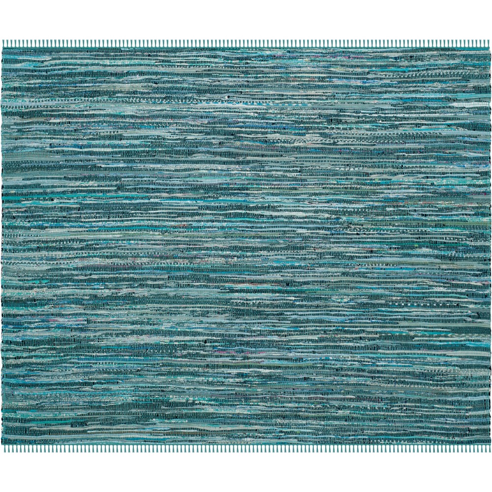 4'x4' Spacedye Design Woven Square Area Rug Turquoise - Safavieh