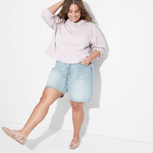 Women's Mid-Rise EasyRigid Cut-Off Jorts - Wild Fable™ - 1 of 3