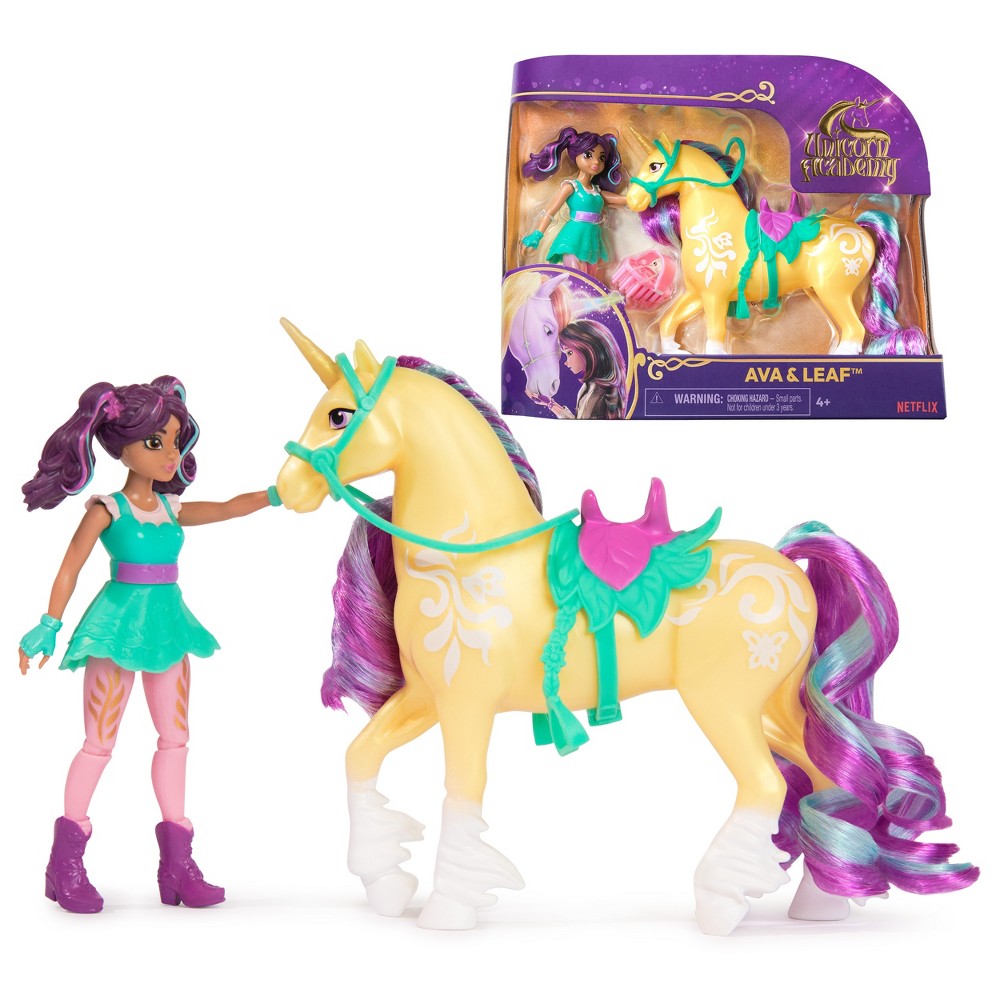 Photos - Doll Unicorn Academy, Ava & Leaf Set