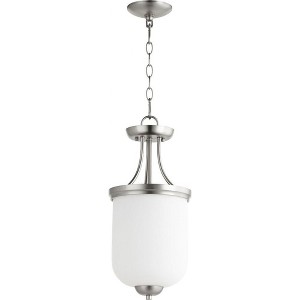 Quorum Lighting Enclave 2-Light Pendant, Satin Nickel, 9W, 20H - 1 of 1
