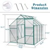 Chery Life Green-6 x 8 FT Outdoor Patio Greenhouse - 4 of 4