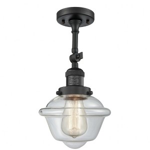 Oxford - 1 Light Semi-Flush Mount In Traditional Style-12.5 Inches Tall and 7.5 Inches Wide - 1 of 3