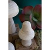 Handcrafted Wood Mushrooms – 11" Tall Set of 3 Natural Figurines by Kalalou - 4 of 4