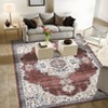 Vintage Oriental Distressed Rug Machine Washable Rug Non Slip Rug - 2 of 4